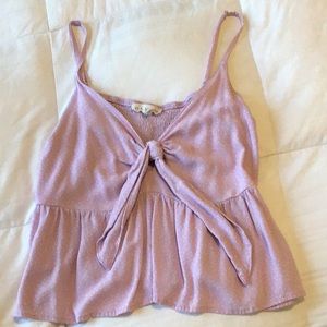 Pacsun tie-front tank 🎀 make an offer!